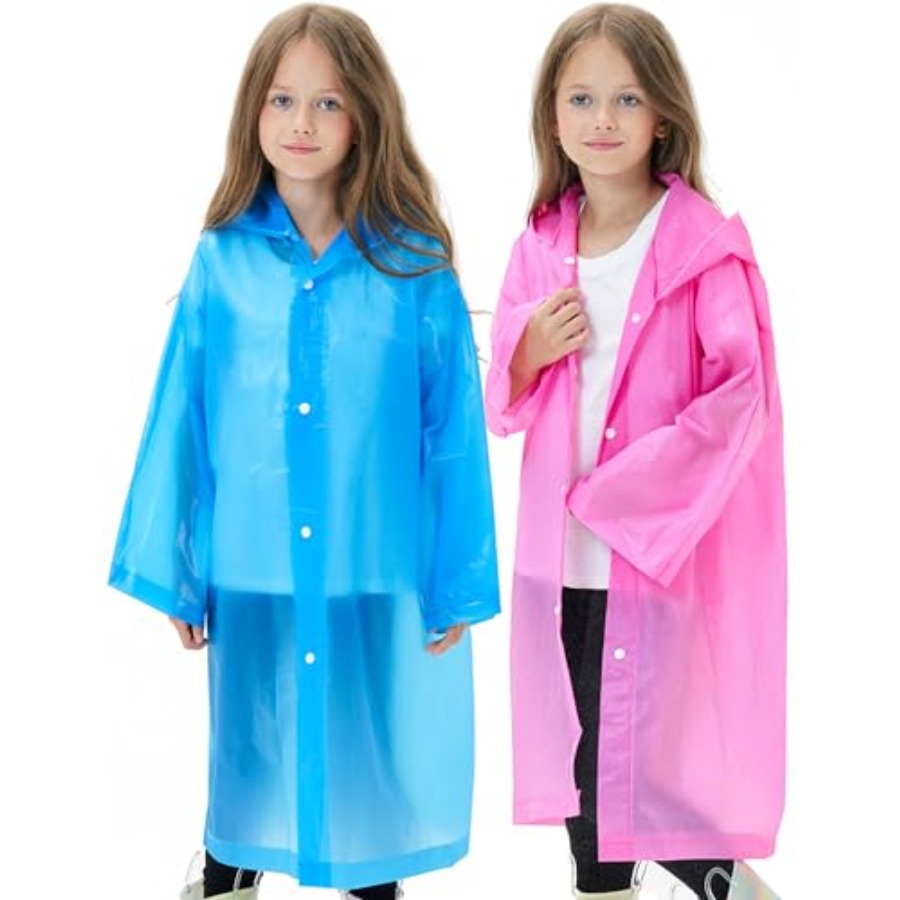 2 Pack Reusable Waterproof Rai - Emergency Poncho Rain review and price