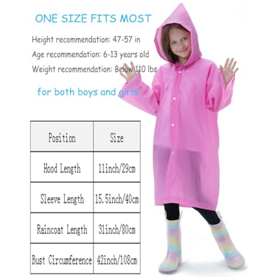 2 Pack Reusable Waterproof Rai - Emergency Poncho Rain review and price