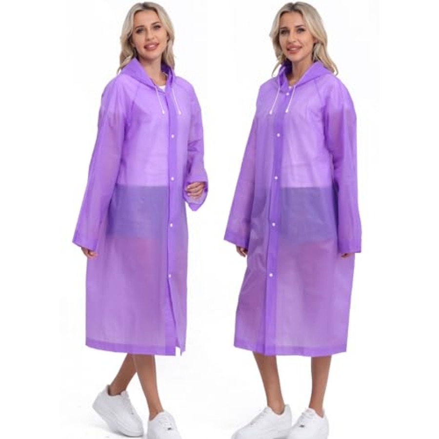 2-Pack Reusable Rain Ponchos f - Emergency Poncho Rain review and price