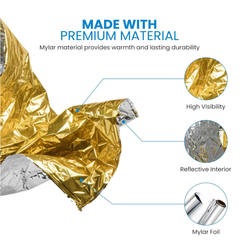 10 Pack Gold Reflective Emerge - Survival Blanket Reflective review and price