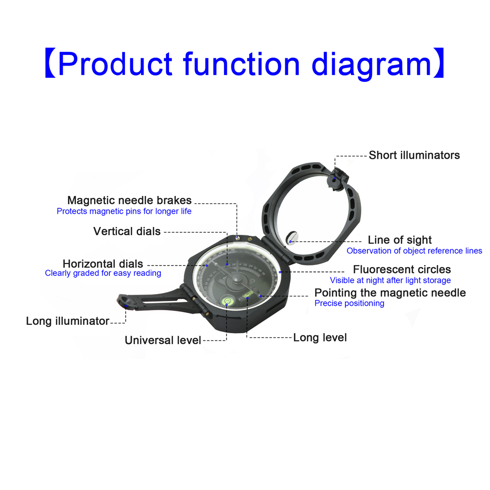 Multifunctional Compass High-A - Compass Lensatic review and price