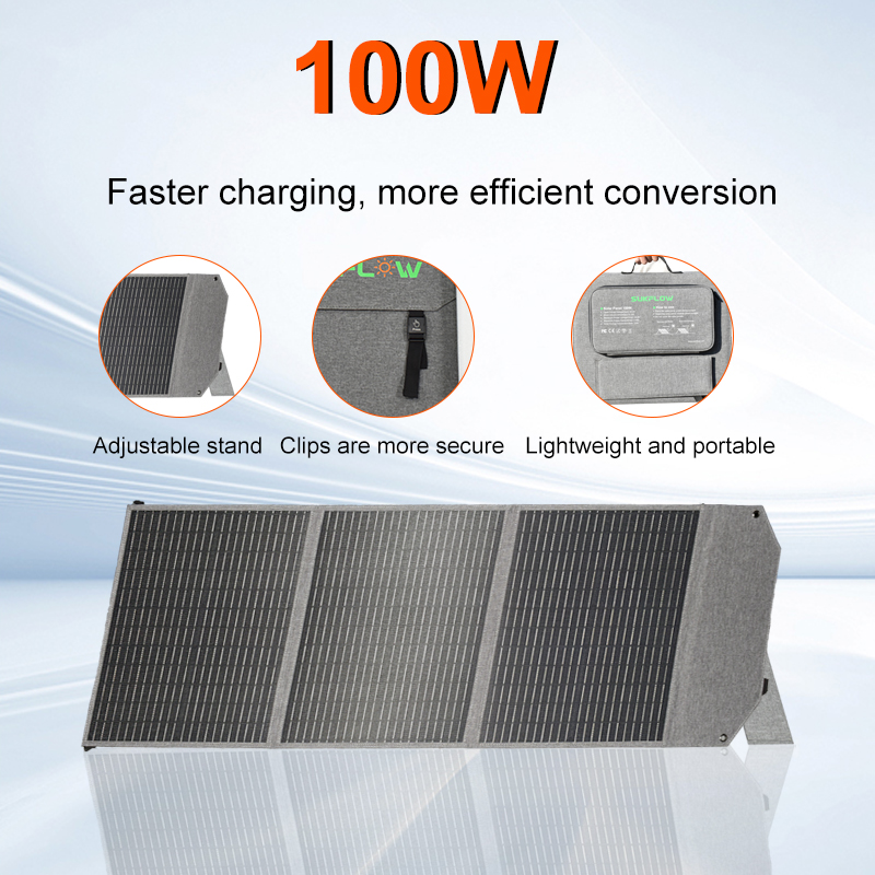 100W Foldable Solar Panel SP10 - Solar Emergency Charger review and price