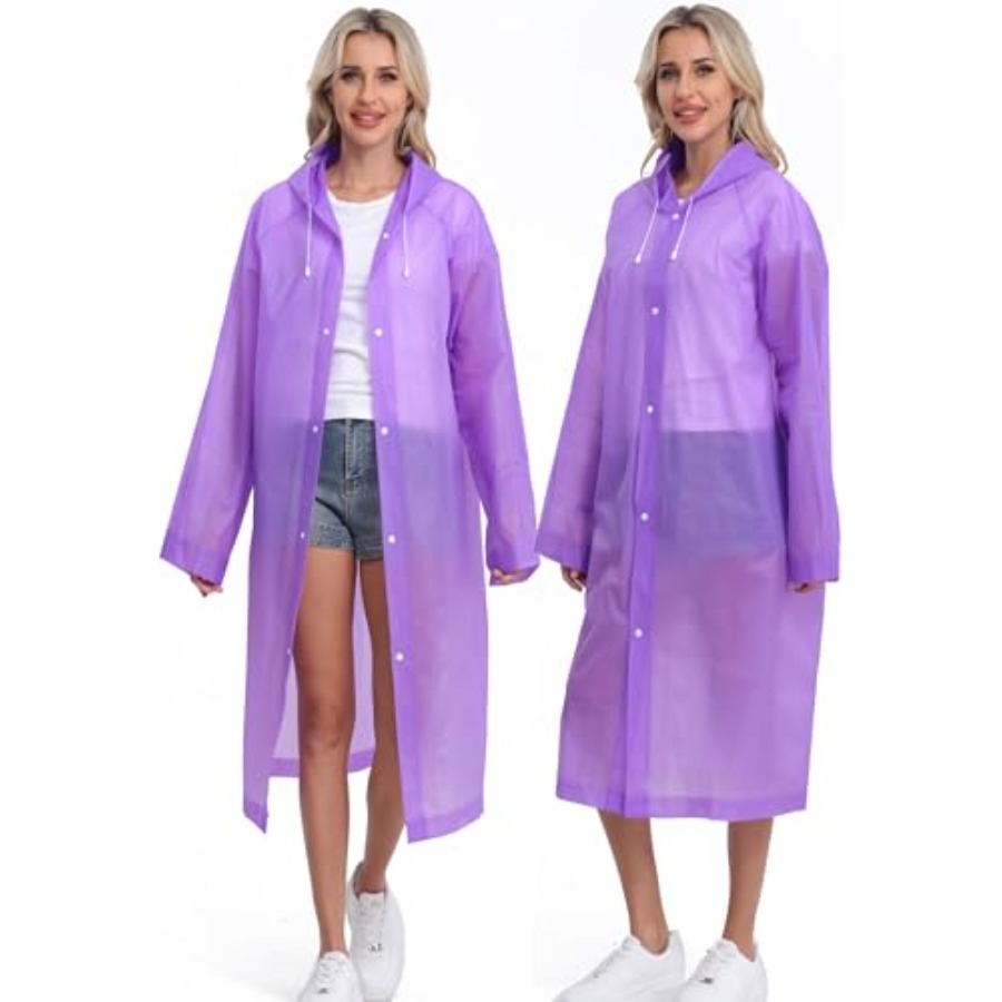 2-Pack Reusable Rain Ponchos f - Emergency Poncho Rain review and price