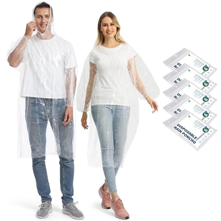 5/10/20 Pack Rain Ponchos, Dis - Emergency Poncho Rain review and price