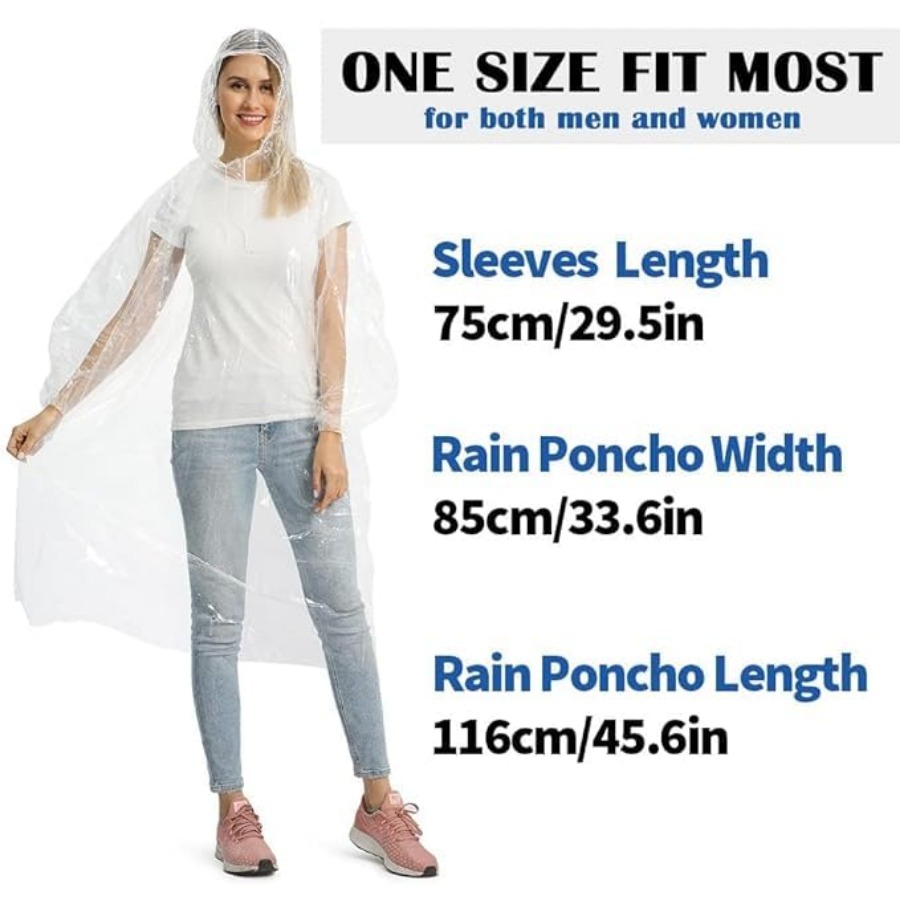 5/10/20 Pack Rain Ponchos, Dis - Emergency Poncho Rain review and price