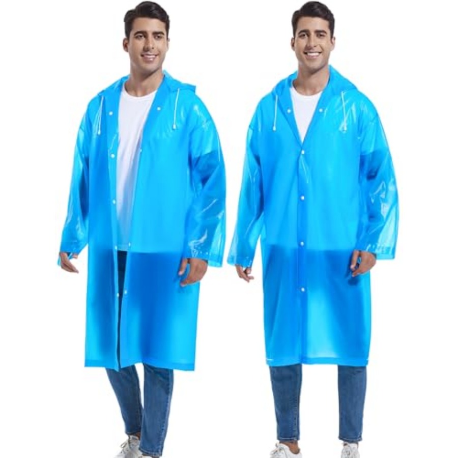 2-Pack Reusable Rain Ponchos f - Emergency Poncho Rain review and price