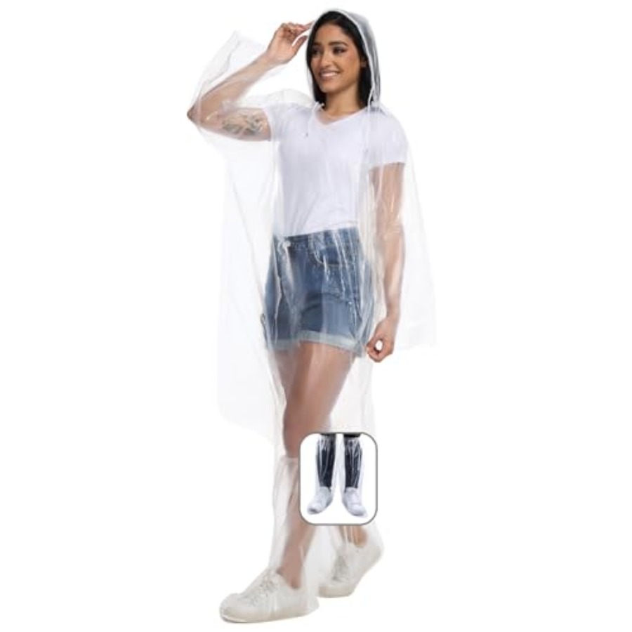 BATHRINS Disposable Rain Ponch - Emergency Poncho Rain review and price