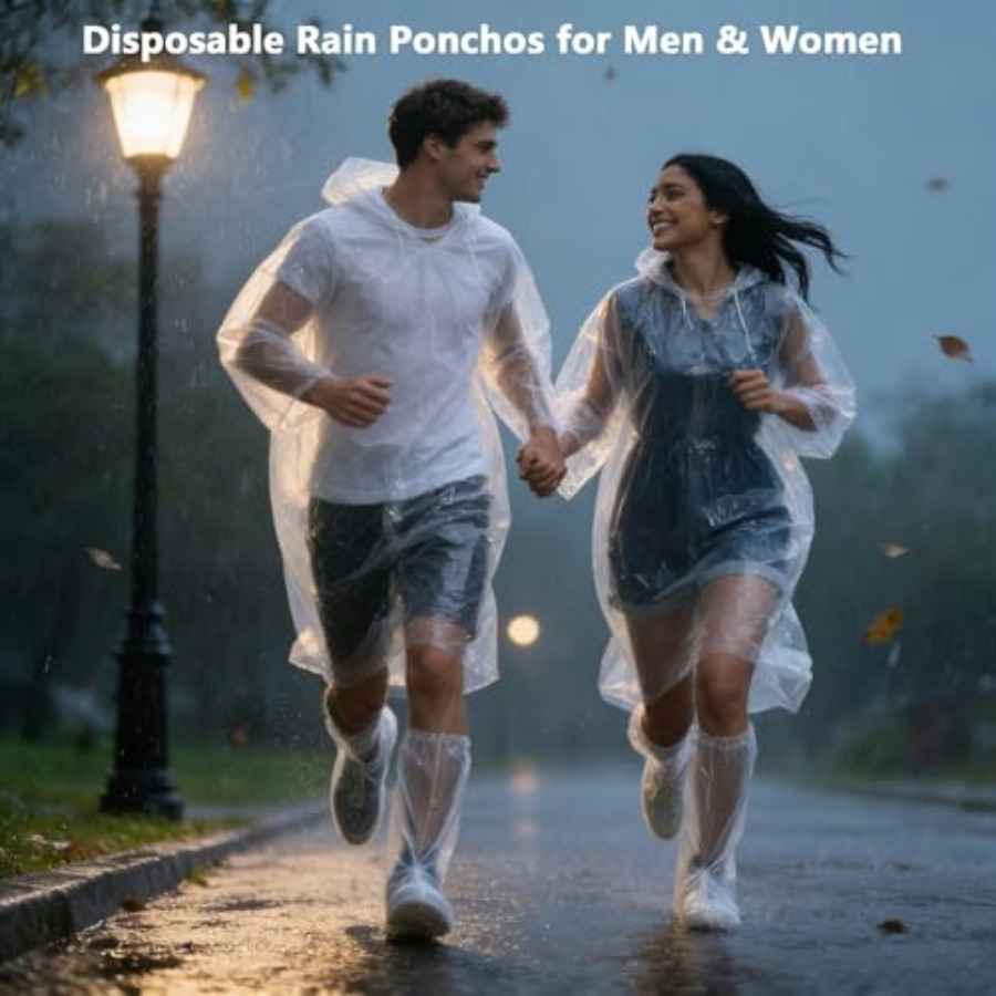 BATHRINS Disposable Rain Ponch - Emergency Poncho Rain review and price