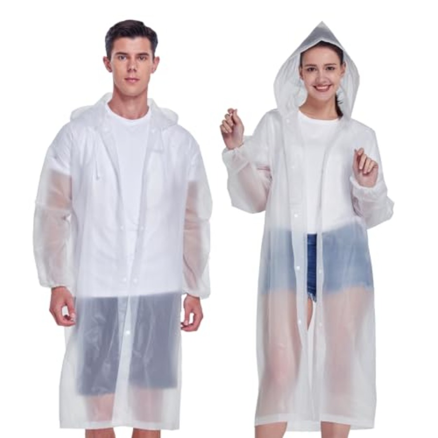 2 Pack Waterproof Rain Ponchos - Emergency Poncho Rain review and price