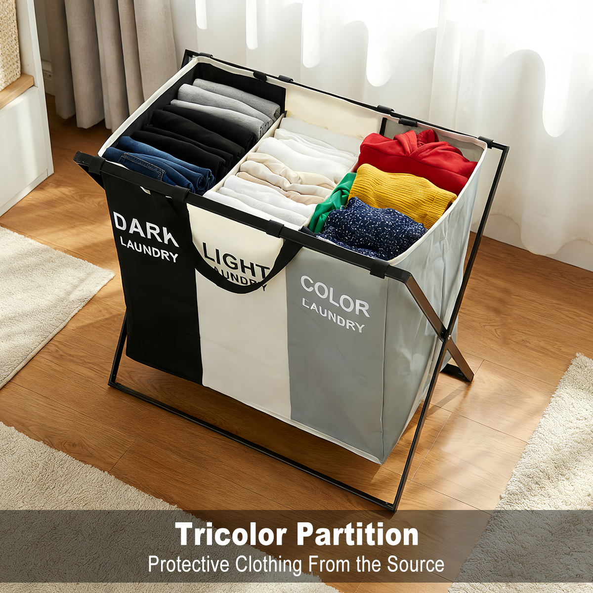 3 Section Folding Laundry Bask - Water Bag Collapsible review and price