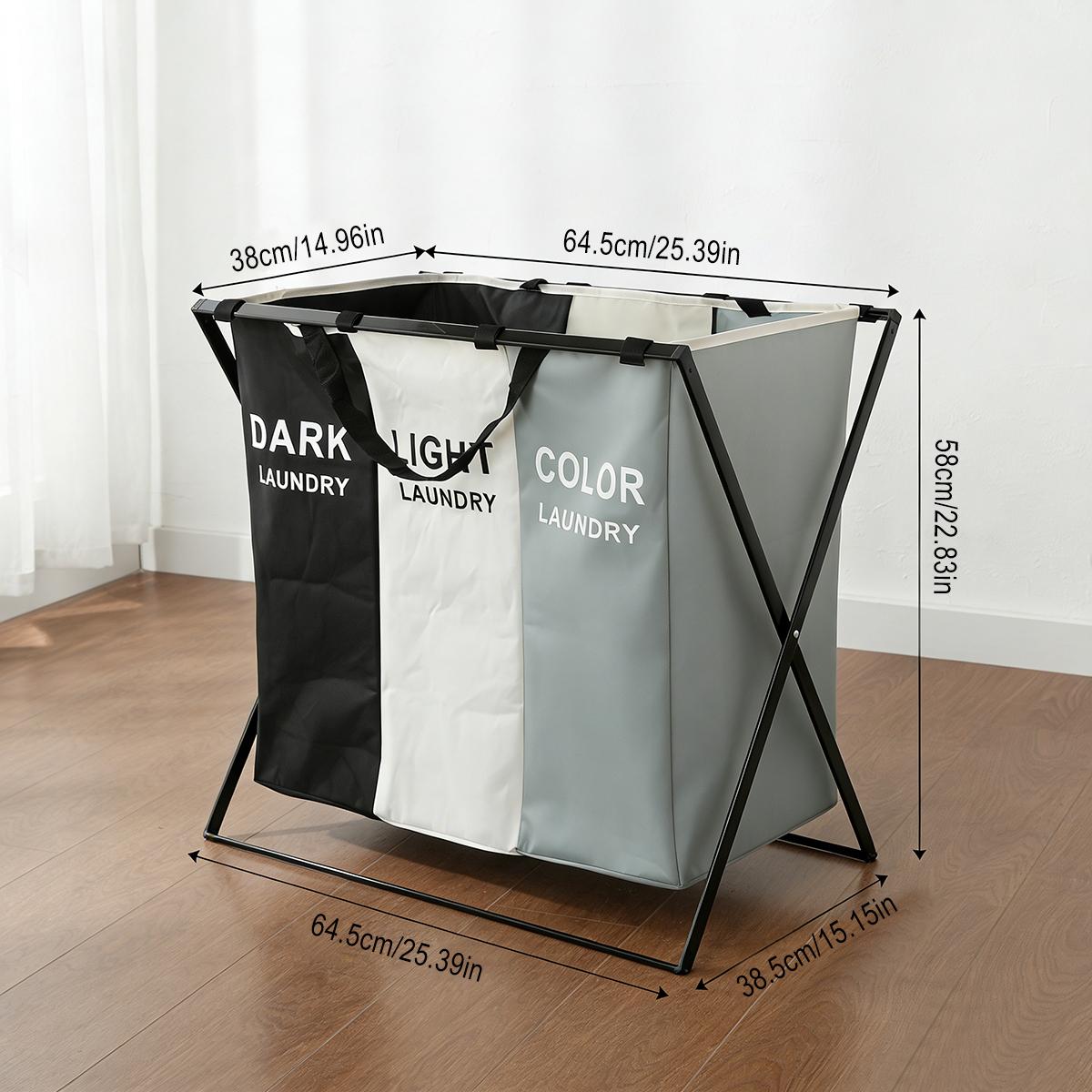 3 Section Folding Laundry Bask - Water Bag Collapsible review and price