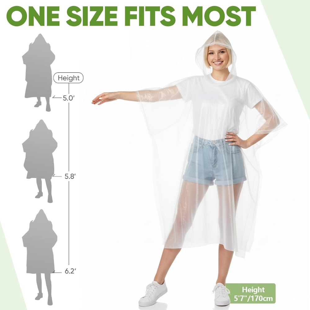Emergency Rain Ponchos for Adu - Emergency Poncho Rain review and price