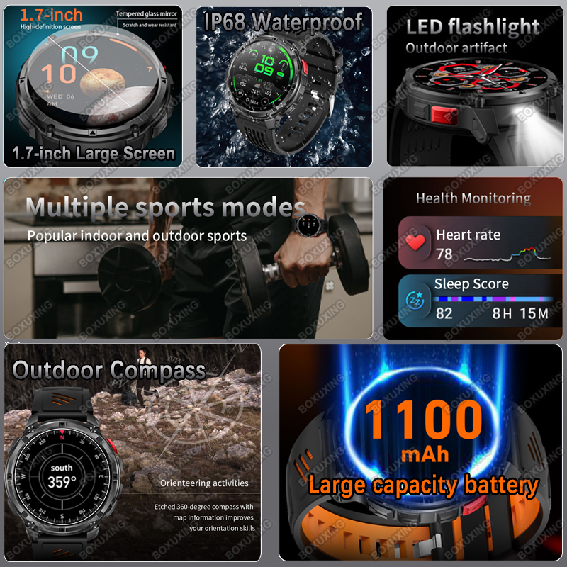 New Military Grade 1100mAh Bat - Compass Lensatic review and price