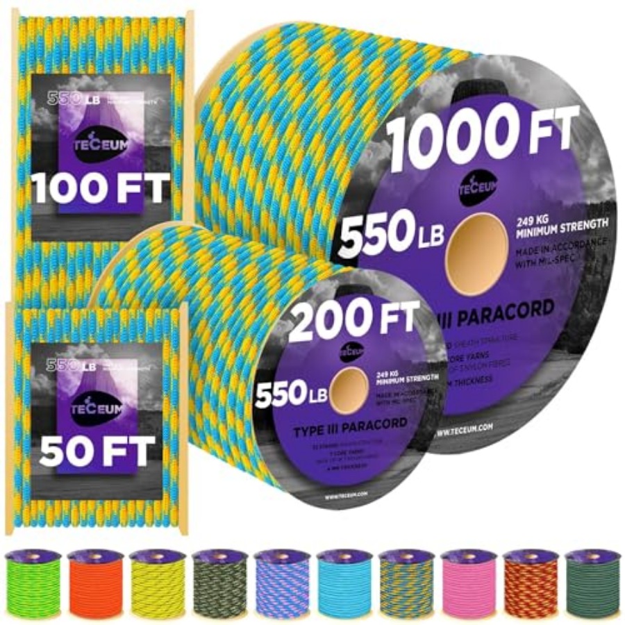 Reflective Paracord Rope 1000  - Para Cord 1000Ft review and price
