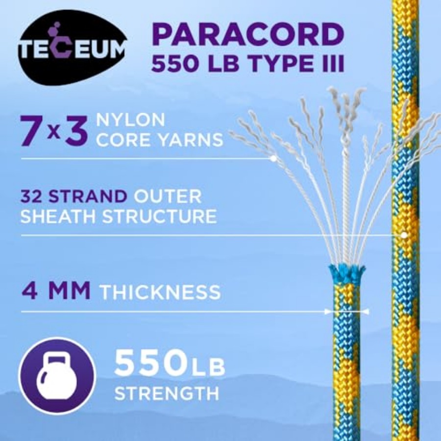 Reflective Paracord Rope 1000  - Para Cord 1000Ft review and price