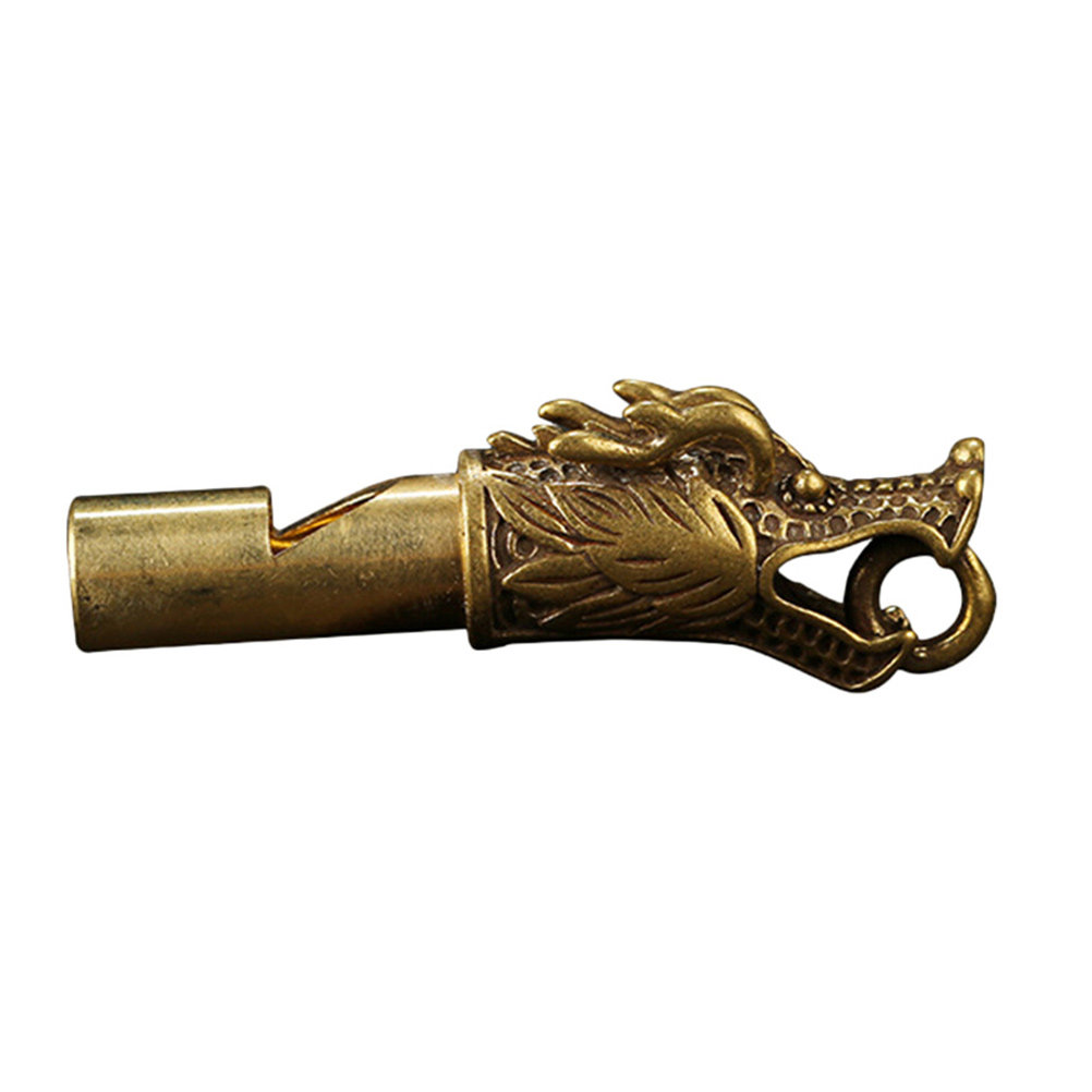 Brass Dragon Pattern Whistle L - Emergency Whistle Loud review and price