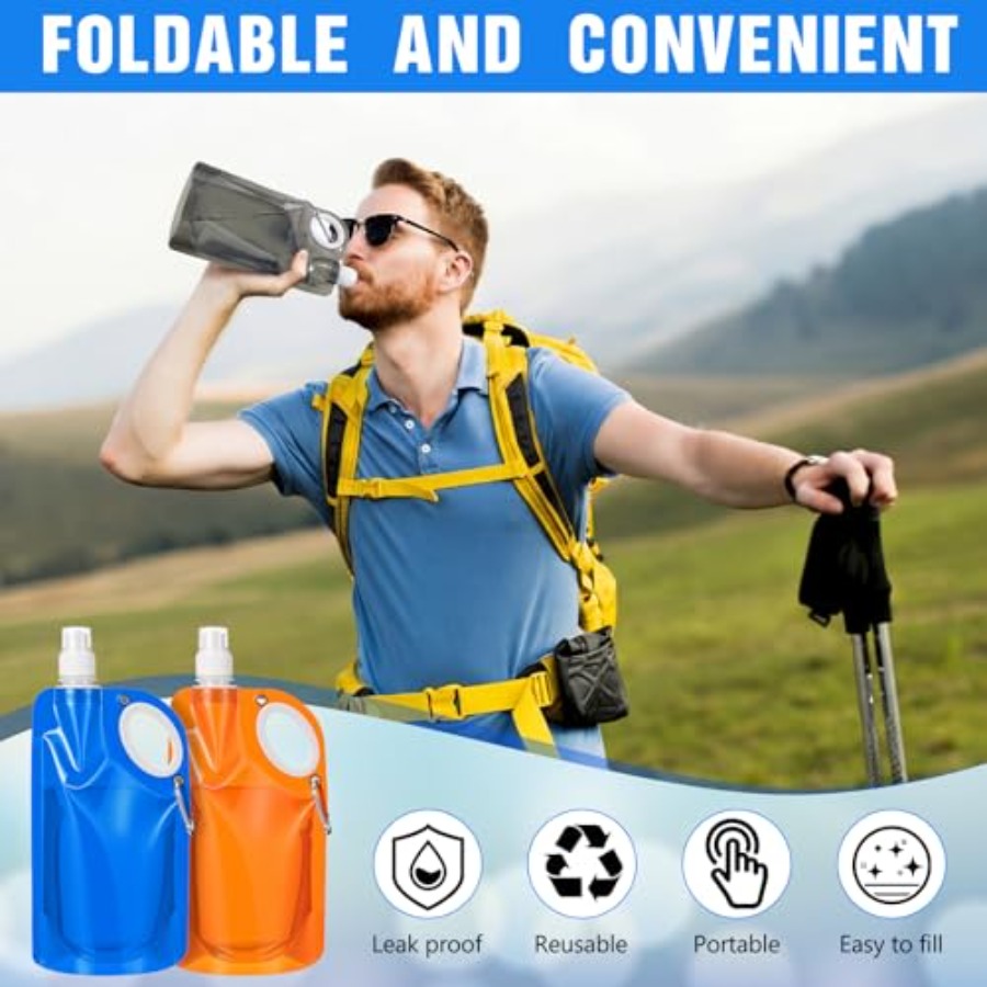 22 oz Collapsible Water Bottle - Water Bag Collapsible review and price