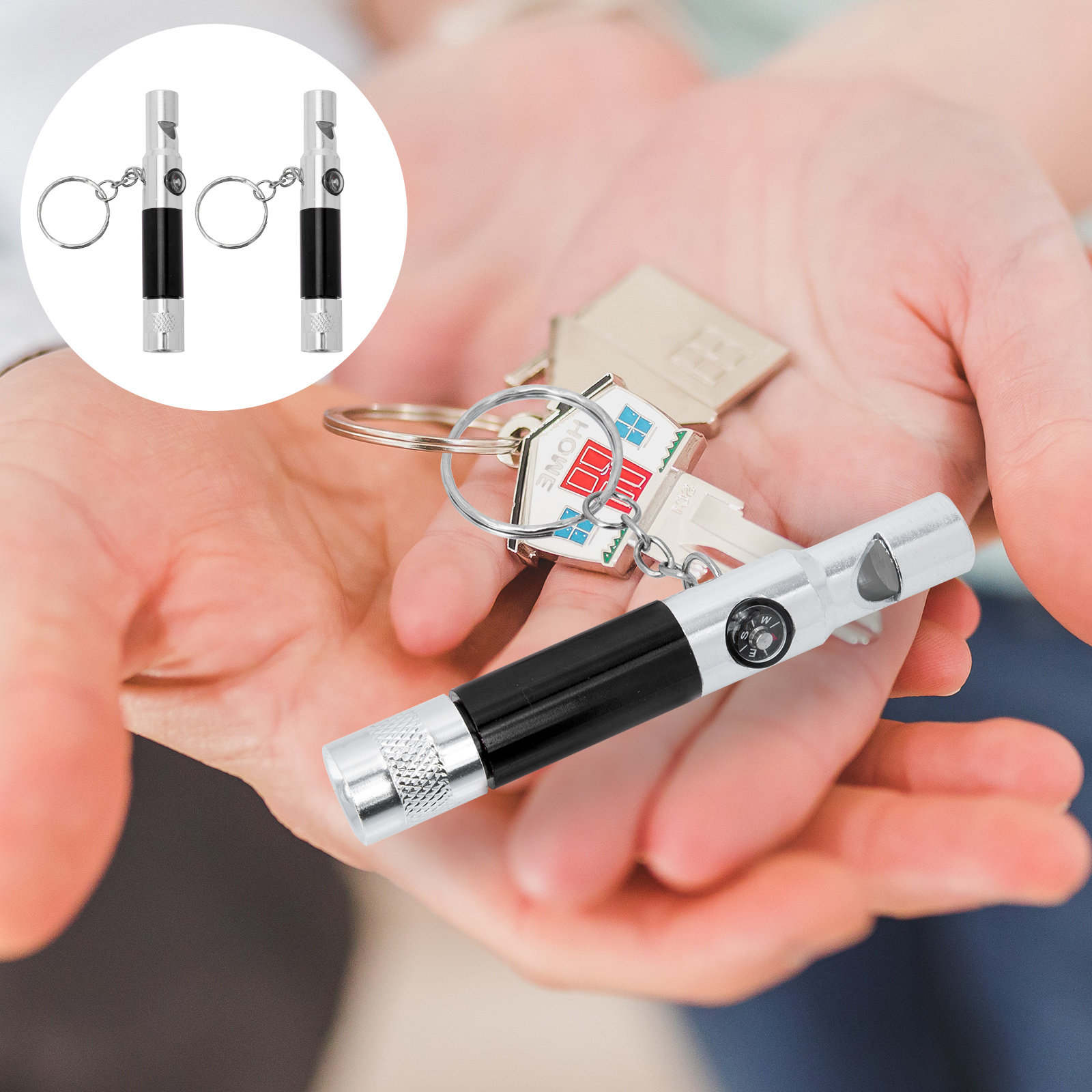 2Pcs Multifunctional Survival  - Emergency Whistle Loud review and price