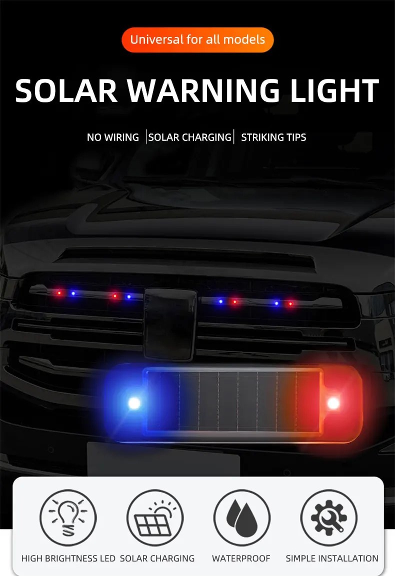 LED Solar Power Car Warning Li - Sos Light Strobe review and price