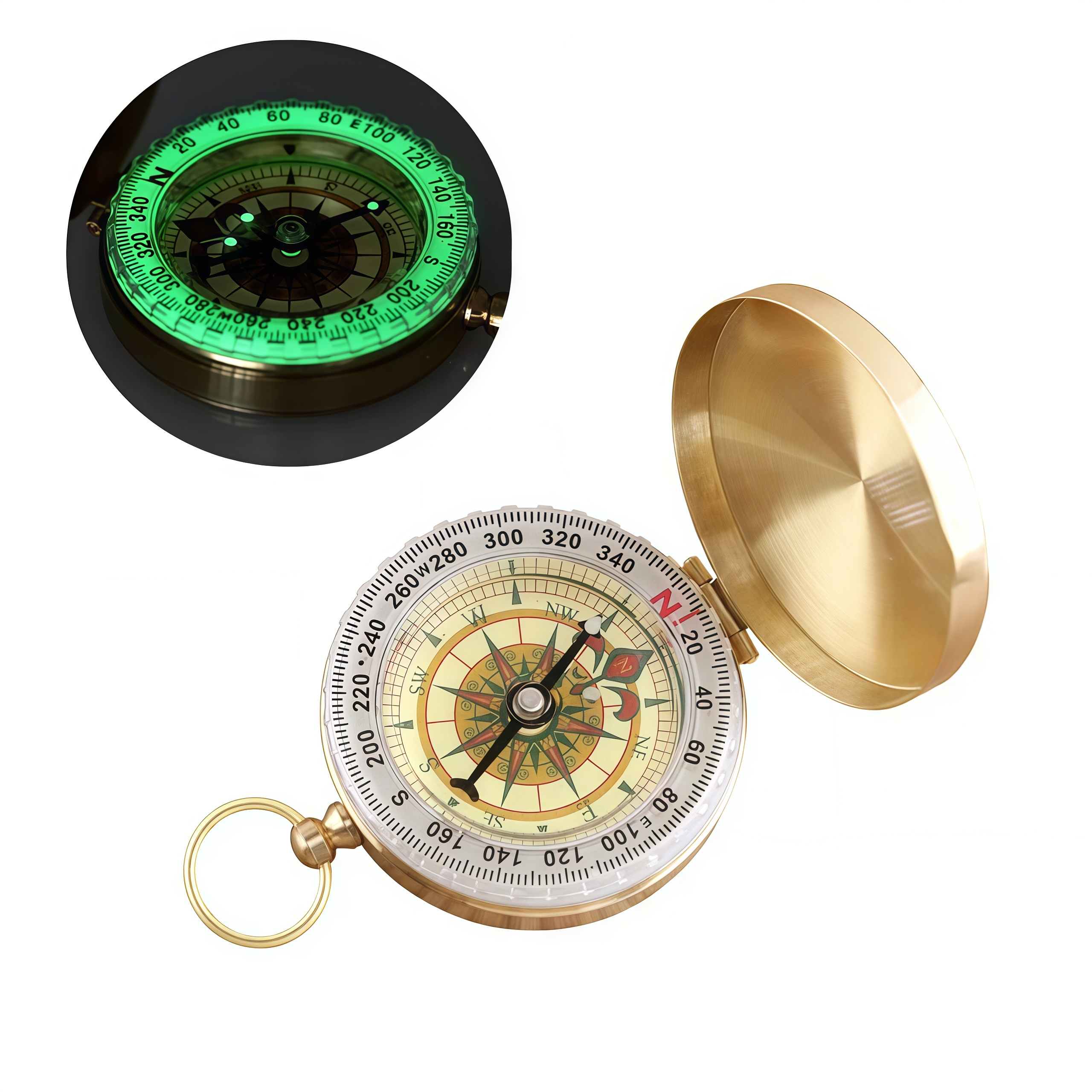 Brass Outdoor Compass - Gold C - Compass Lensatic review and price