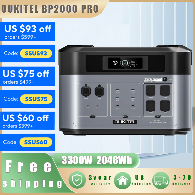 OUKITEL BP2000 PRO Portable Po - Solar Emergency Charger review and price