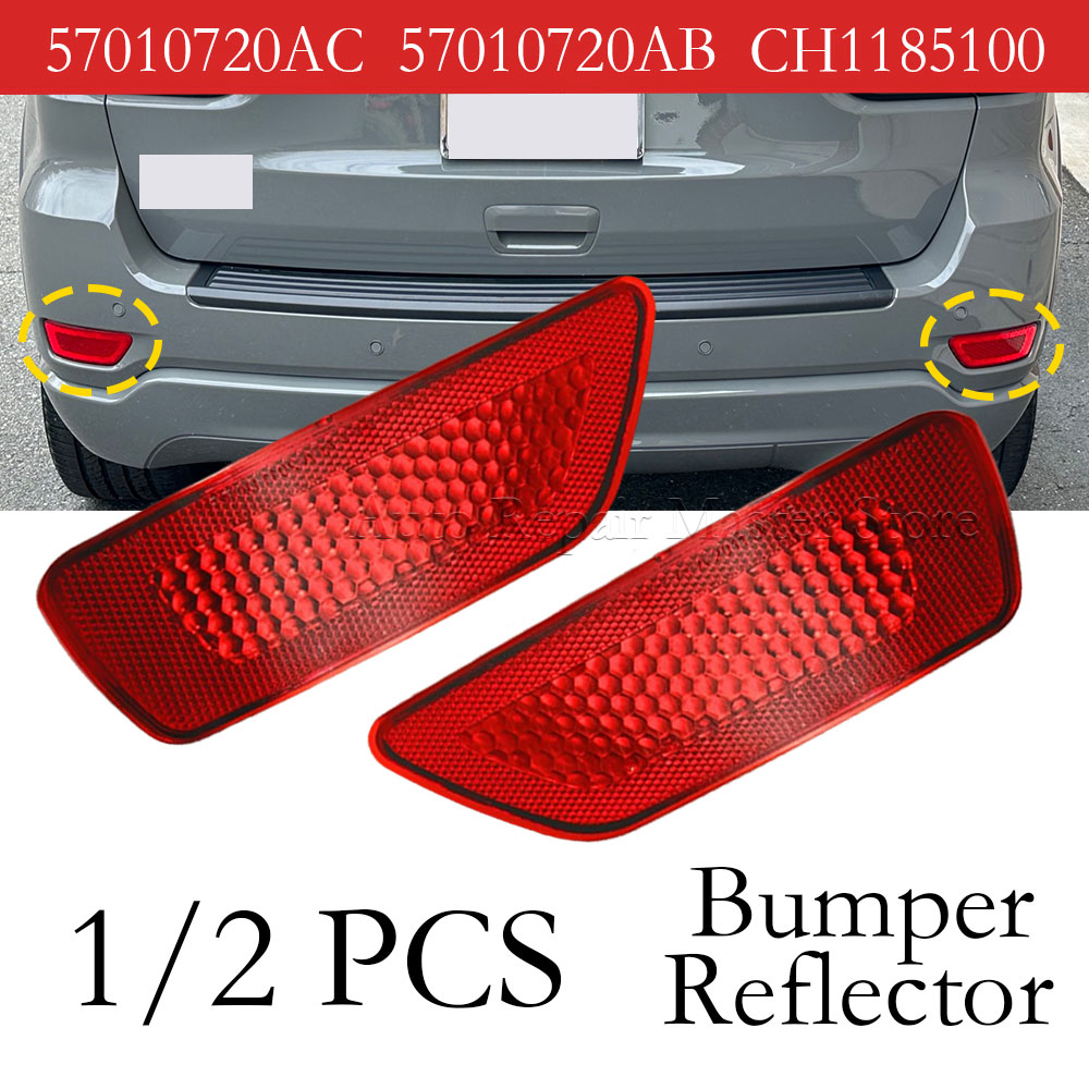 1/2pcs Car Red Tail Warning Re - Compass Lensatic review and price