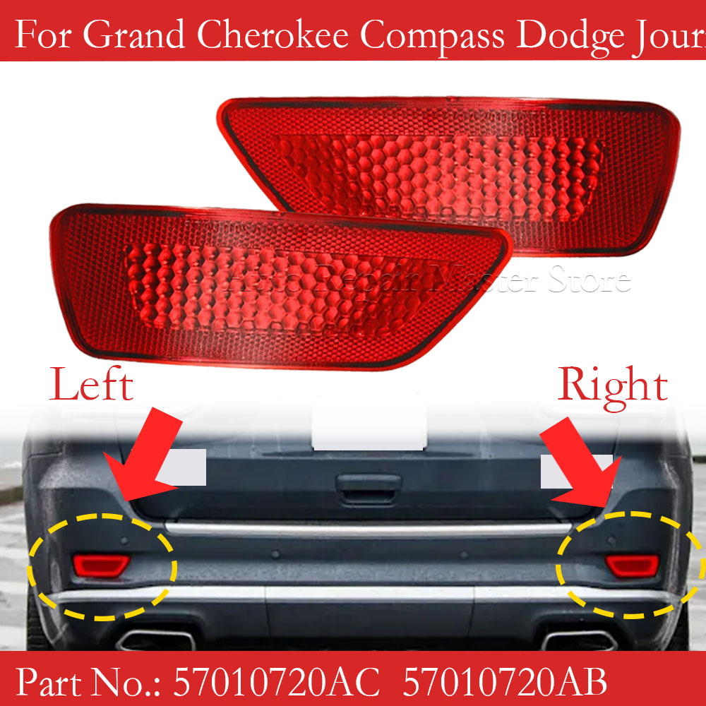 1/2pcs Car Red Tail Warning Re - Compass Lensatic review and price