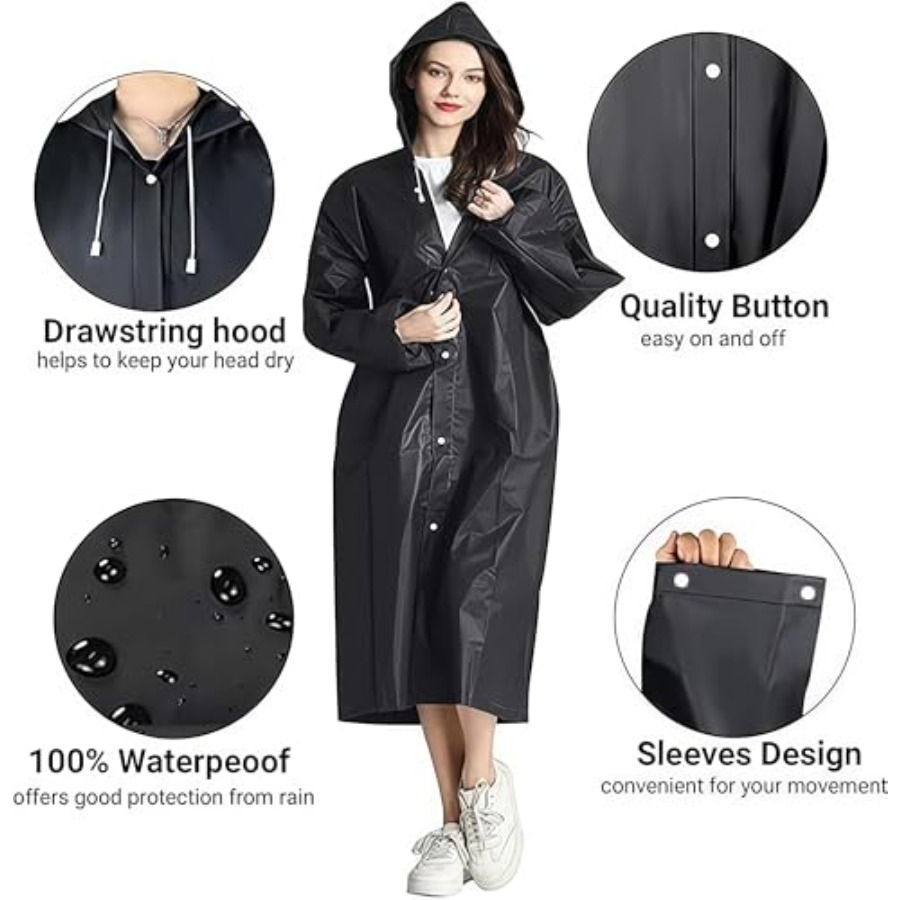 Rain Coat Poncho for Adult, 2  - Emergency Poncho Rain review and price