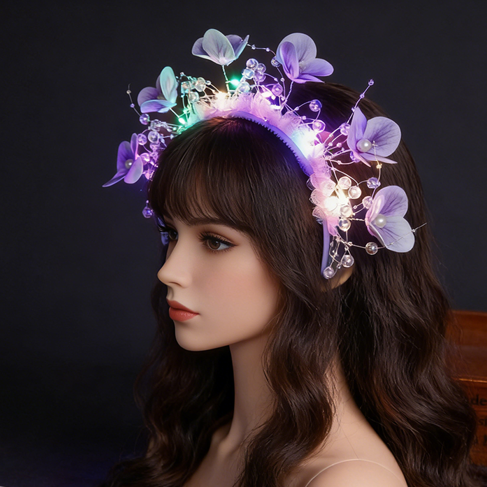Glowing Flower Butterfly Headb - Sos Light Strobe review and price