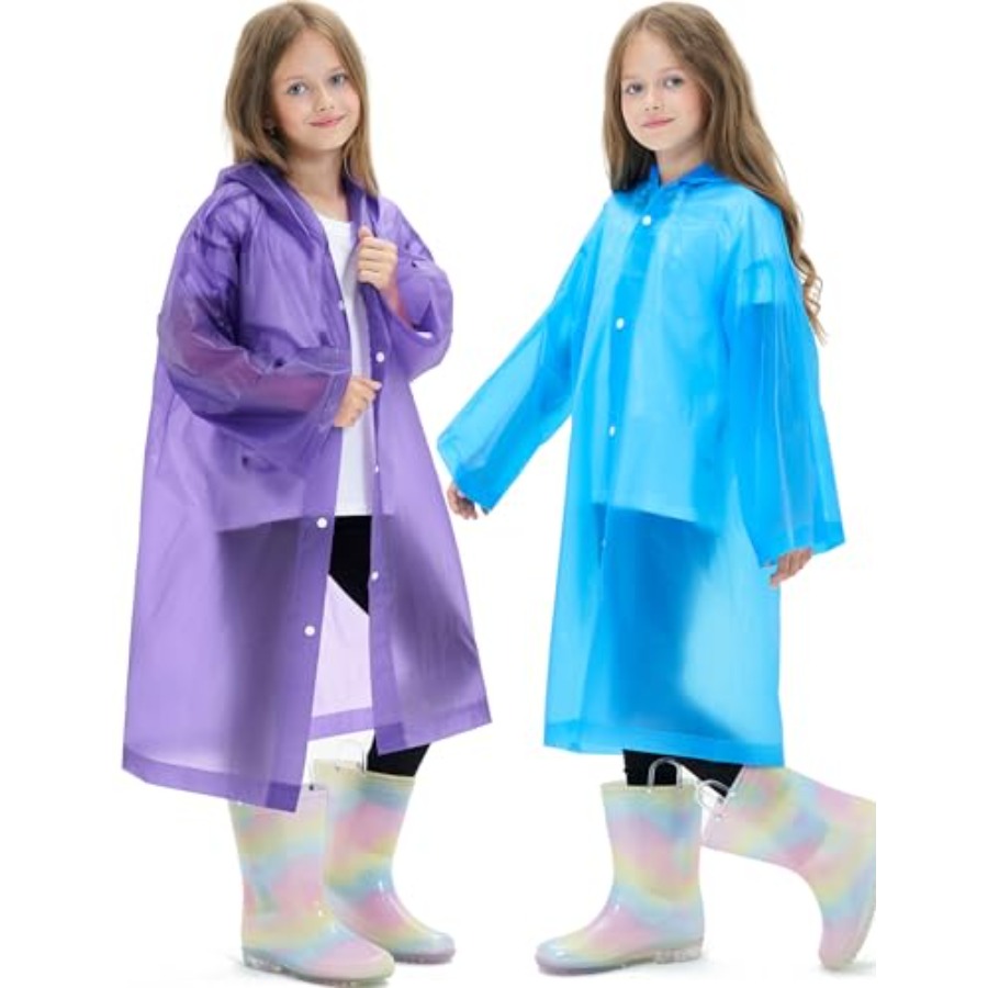 2 Pack Reusable Waterproof Rai - Emergency Poncho Rain review and price
