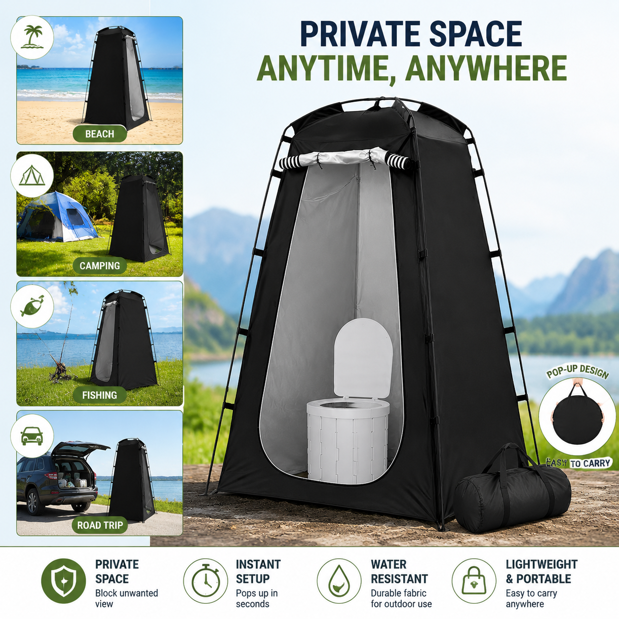 Outdoor Portable Privacy Tent  - Emergency Mylar Tent review and price