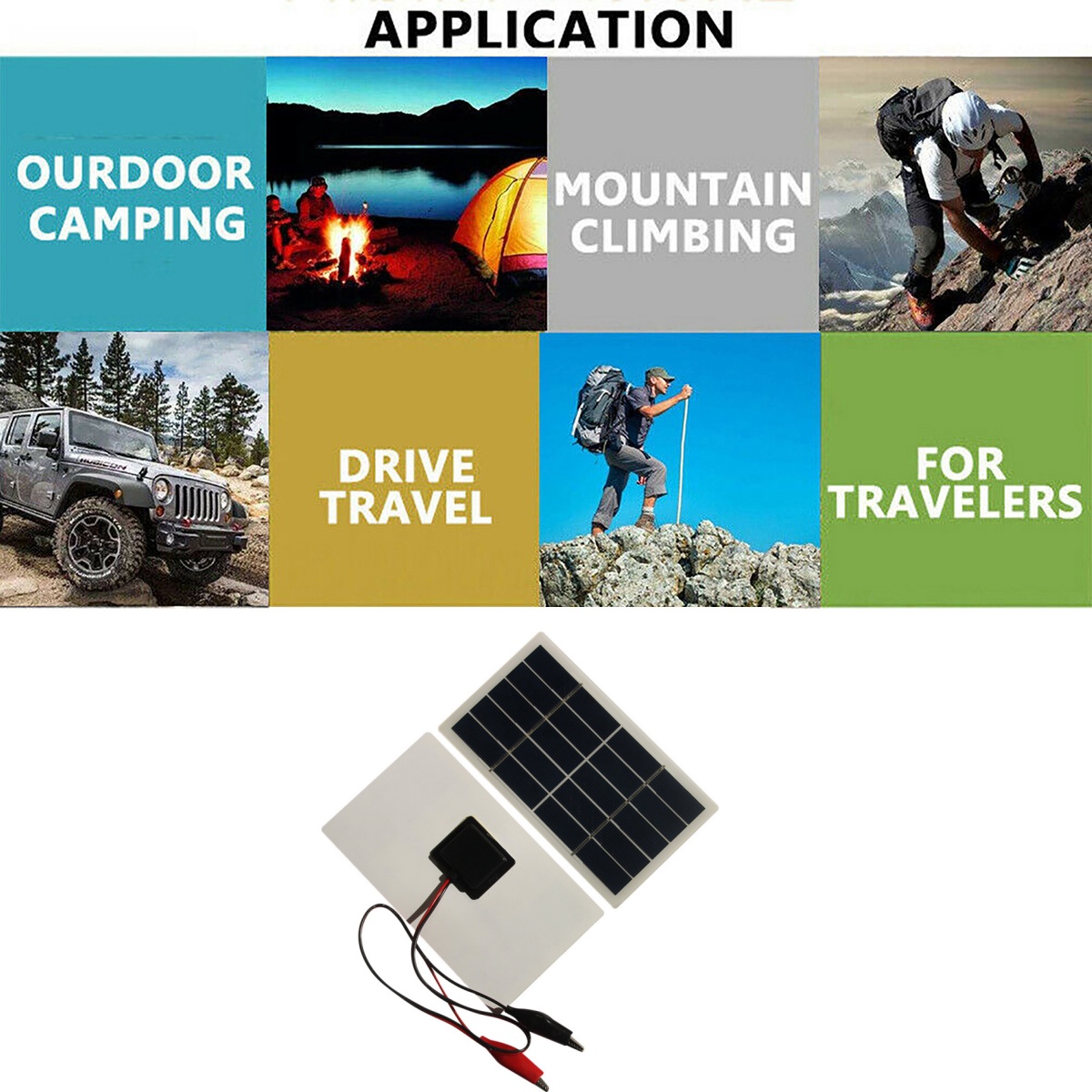 Wholesale Mini Solar Panel 5V  - Solar Emergency Charger review and price