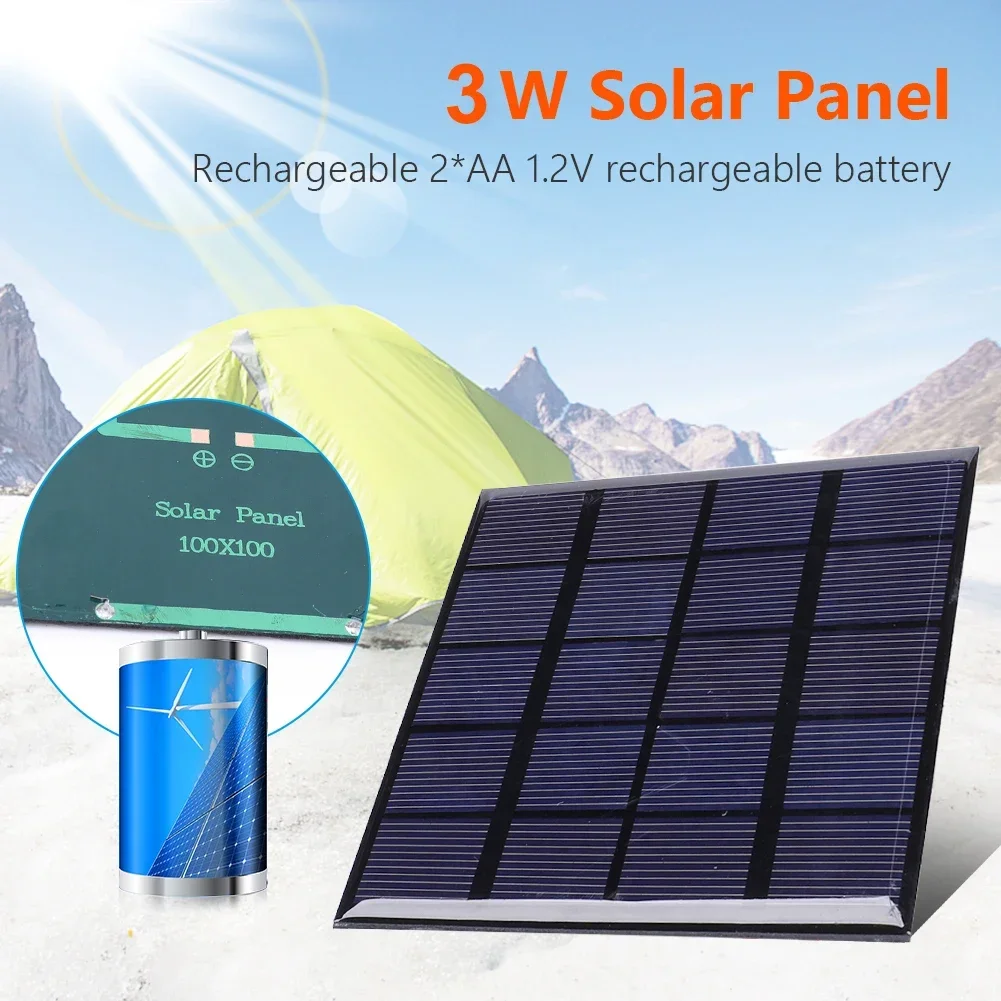 Solar Panel 3W 5V Solar Board  - Solar Emergency Charger review and price