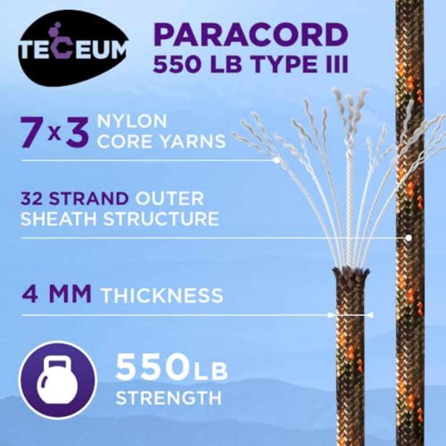 Reflective Paracord Rope 1000  - Para Cord 1000Ft review and price