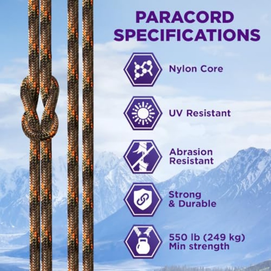 Reflective Paracord Rope 1000  - Para Cord 1000Ft review and price