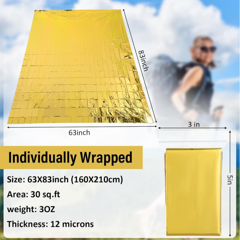 20PCS Unpacked Bulk Giant 83x6 - Survival Blanket Reflective review and price