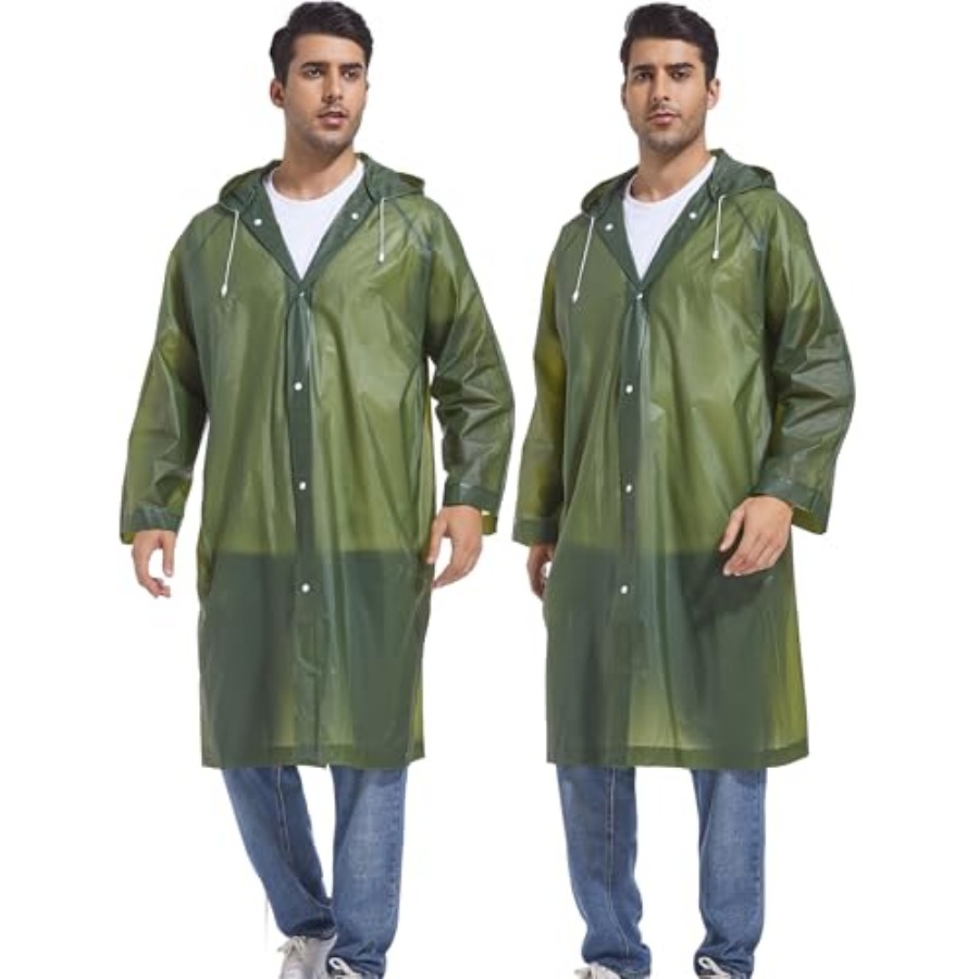 2-Pack Reusable Rain Ponchos f - Emergency Poncho Rain review and price