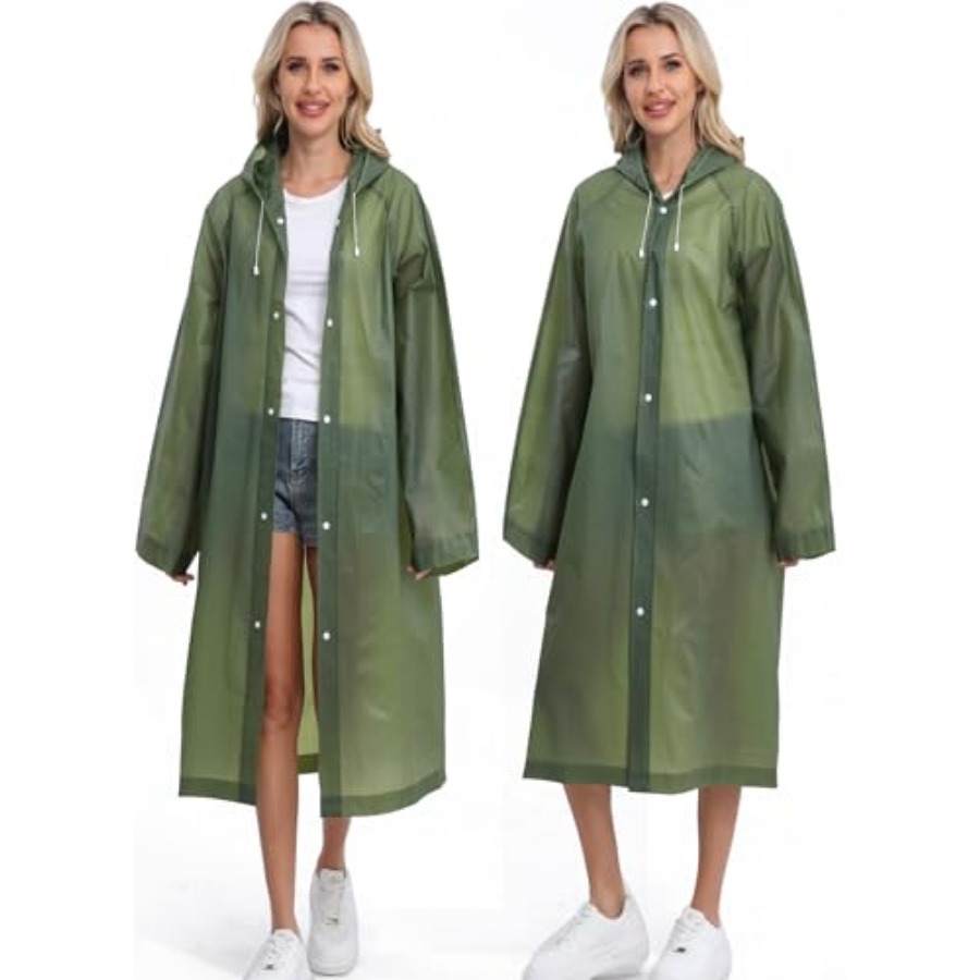2-Pack Reusable Rain Ponchos f - Emergency Poncho Rain review and price